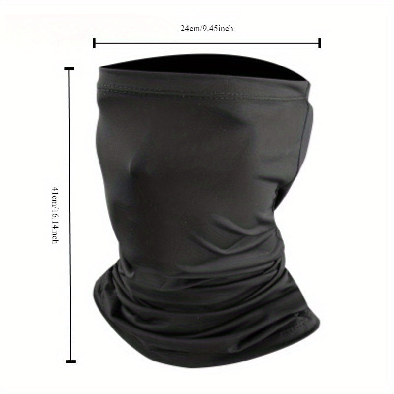 Bufanda transpirable de protección solar, de poliéster tejida, para cuello, ideal para deportes al aire libre, ciclismo, a prueba de polvo y viento