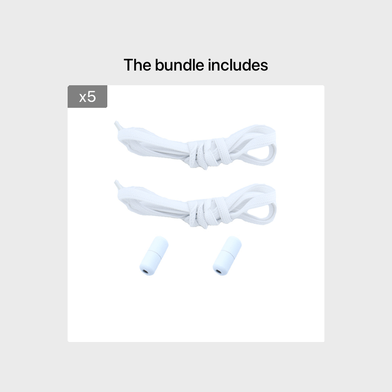 Elastic No-Tie Shoelaces for Sneakers Lightweight Mesh Lace-Up Shoes in Multiple Colors