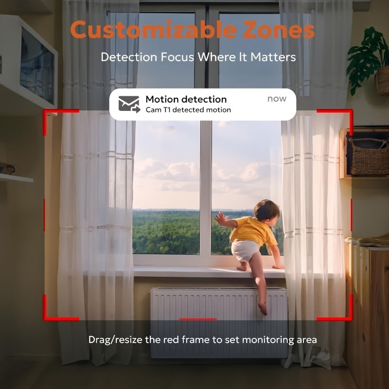 2-Pack Indoor 1080p HD Pan Tilt Security Cameras Night Vision Motion Detection Two-Way Audio Smartphone Compatible