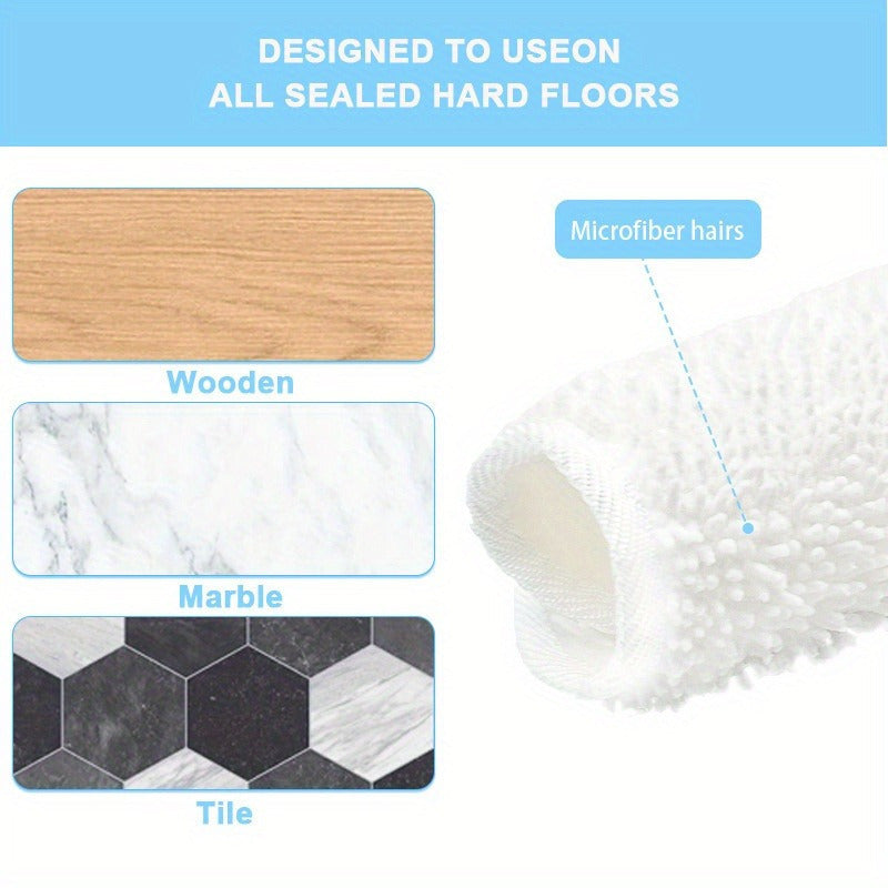 Replacement Microfiber Mop Cloths Set of 2 for Floor Cleaning Ultra-Fine Fibers
