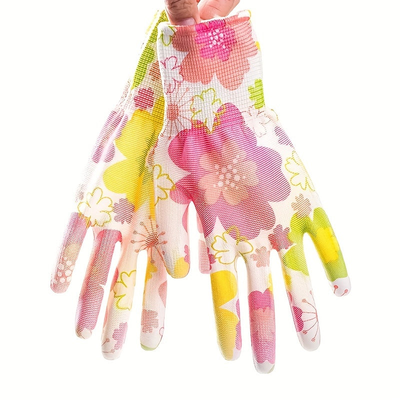 4/8/12 dona Ayollar uchun bog'dorchilik qo'lqoplari, ilg'or ushlash, mustahkam va nafas oladigan, bog'dorchilik, landshaft yaratish va tirnoqlar va barmoqlarni himoya qilish uchun mukammal, tasodifiy rangda