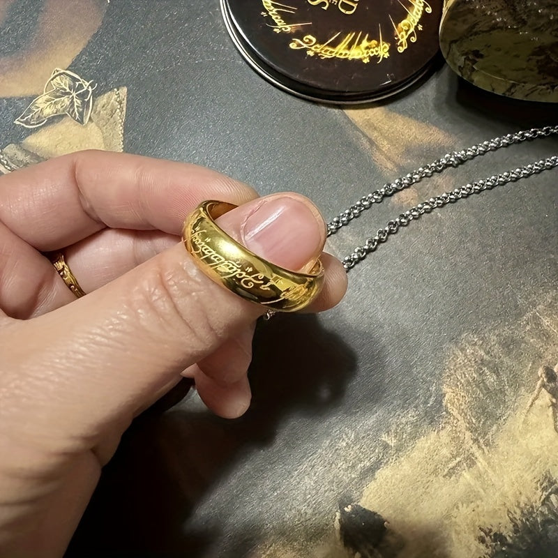 Men's Stainless Steel Ring Durable Titanium Steel Fashion Jewelry for Any Occasion