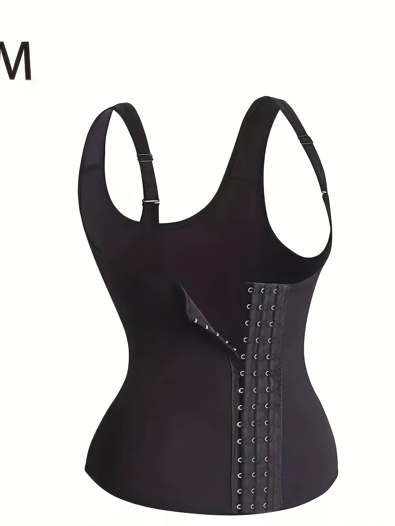 Women's Neoprene Corset Top with Adjustable Shoulder Straps Medium Support Waist Cincher