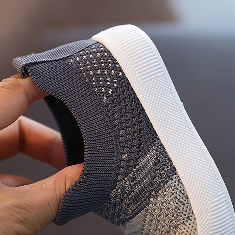 Lightweight Knitted Sneakers for Kids Boys and Girls Breathable Casual Shoes for Spring and Fall