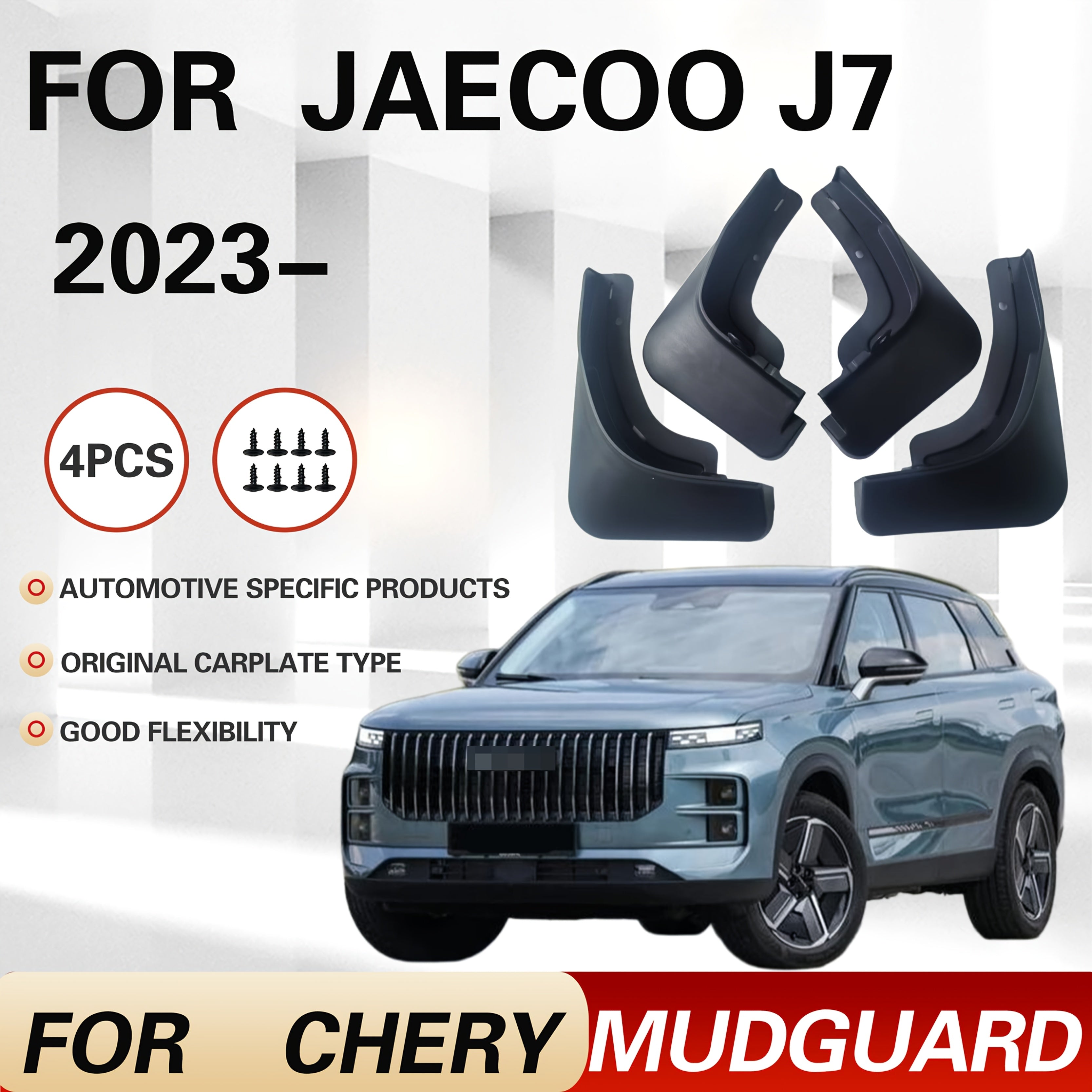 Front Rear Plastic Fender Flares for Cars Durable Flexible Mudguards