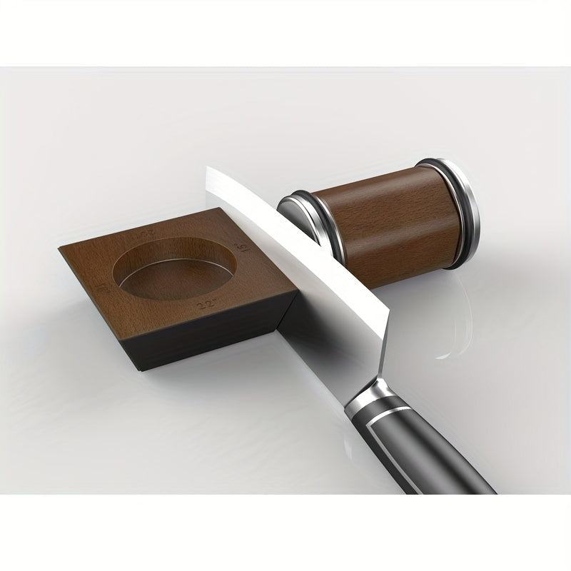 Knife Sharpening Set with Tumbler Sharpener, Diamond Abrasives, Magnetic Angle