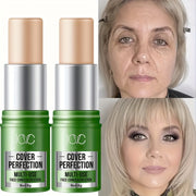 Corrector en barra de cobertura total para mujer, a prueba de agua, para imperfecciones y ojeras