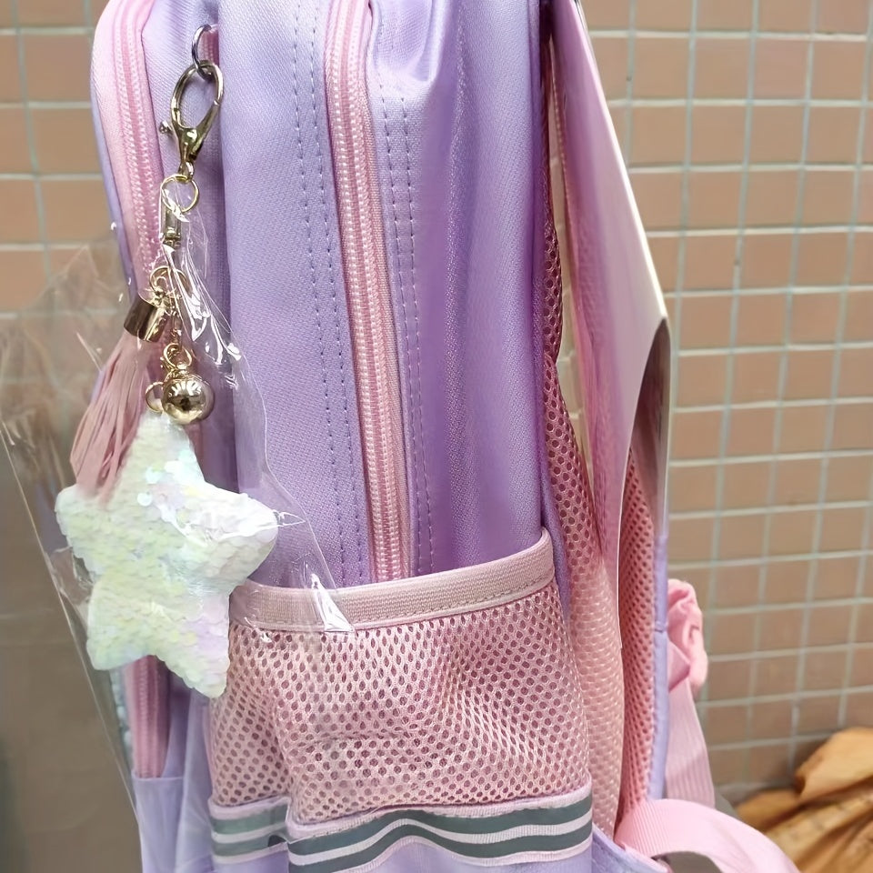 Kids School Backpack for Girls Lightweight Toddler Primary School Bag for First and Second Grade