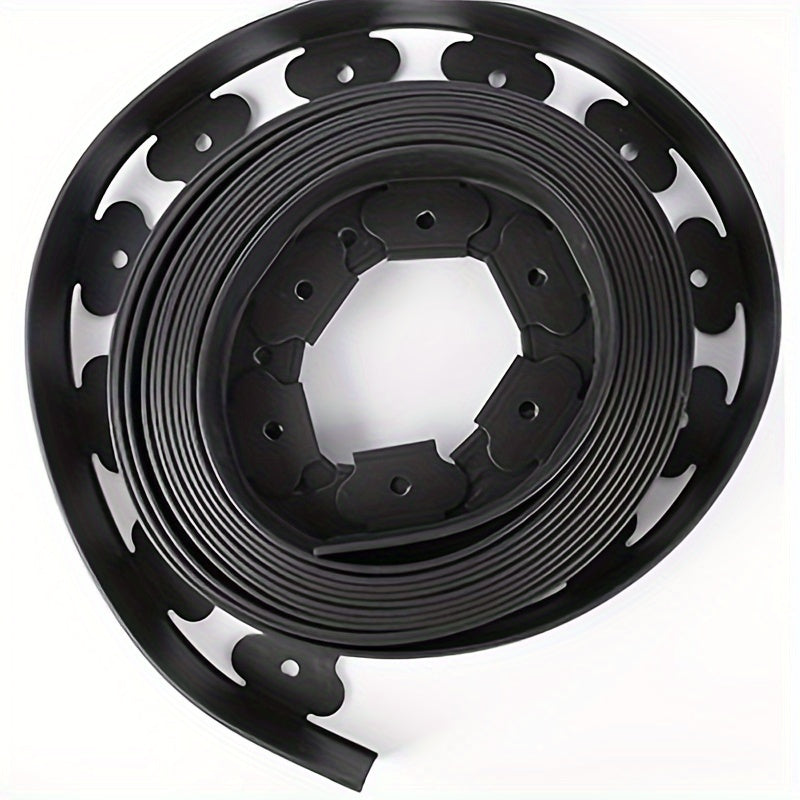 5m Qora PE Plastik Bog'chek Chegara To'plami, Anchors bilan, Landshaft va o'tin ajratish uchun