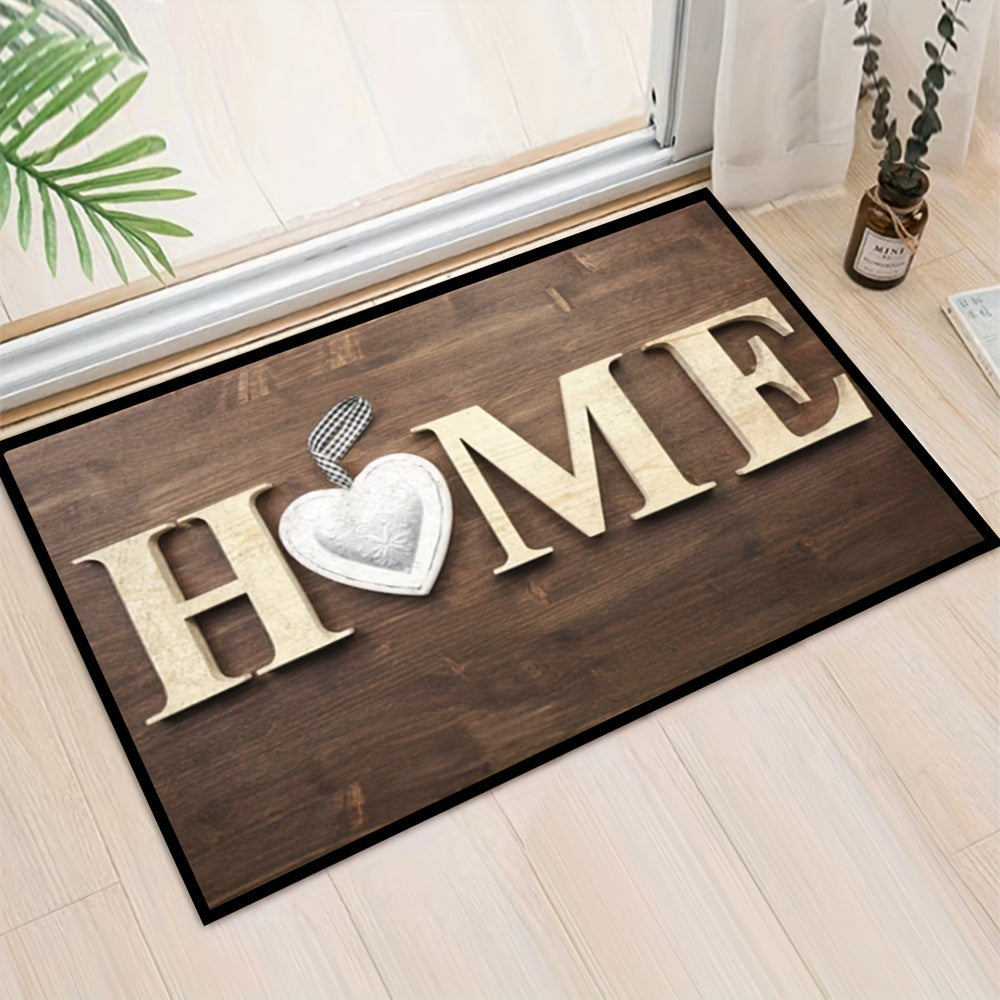 Non-Slip Welcome Door Mat Indoor Outdoor Machine Washable for Hallway Kitchen Bedroom