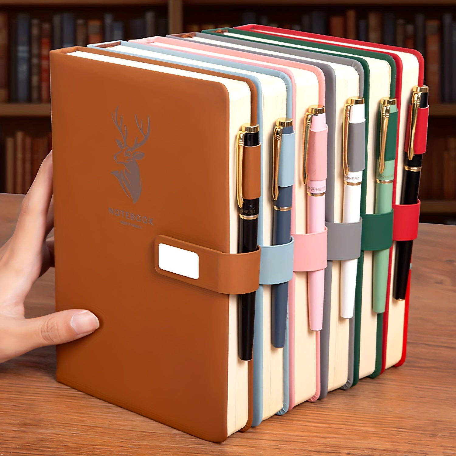 A5 faux charm qog'ozli daftar, magnit yopilishi bilan, 160 sahifa, talabalar va ofis uchun