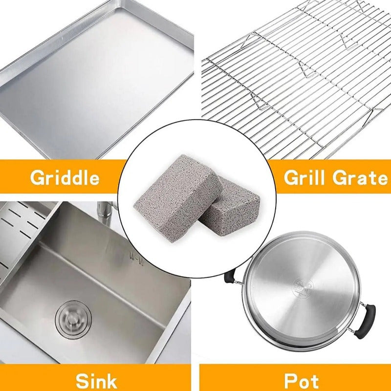 2-Pack BBQ Grill Cleaning Brushes High-Temperature Baking Pan and Grill Brush