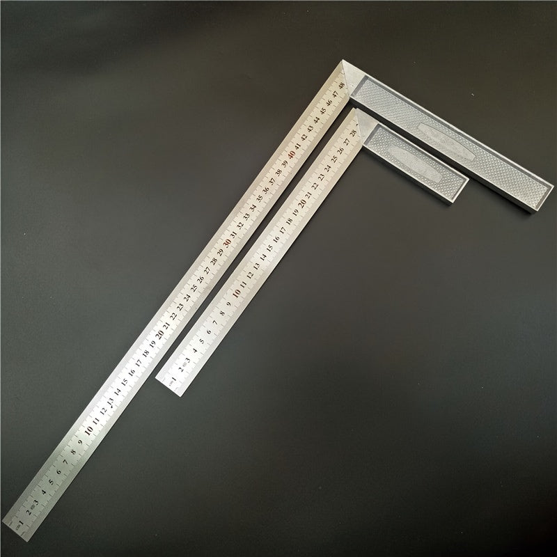 250cm Alyuminiy burchak chiziq suv o'tkazmaydigan po'lat kvadrat yog'och ishlash va sanoat uchun