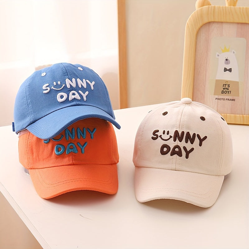 Kids Cotton Baseball Cap for Children Ages 3-14 Lightweight Adjustable Cartoon Theme