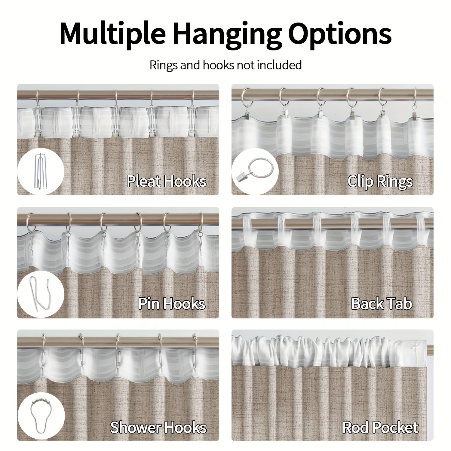 Japanese-Inspired Linen Curtains Set, Light-Blocking, European Style for Bedroom Living Room