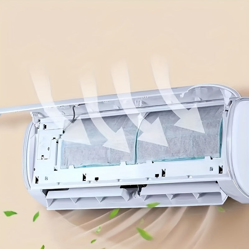 Paquete de dos filtros de papel para aire acondicionado a prueba de polvo para un aire limpio