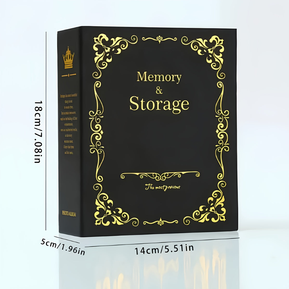 Large Capacity Photo Album with Ancient Design Holds 100 Photos Includes Art Box