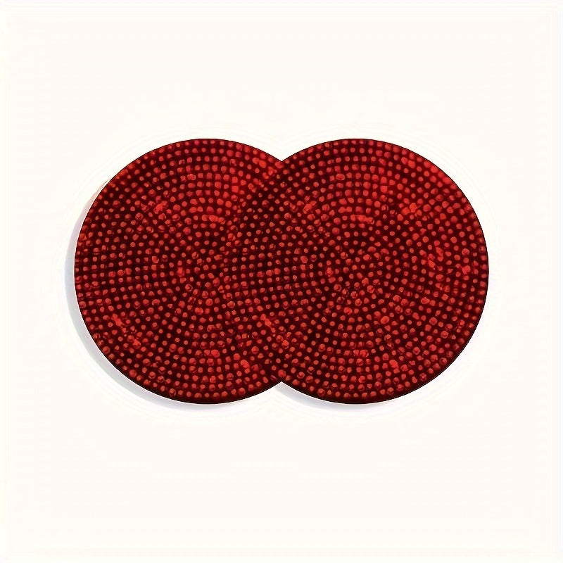 2pcs Multicolor Silicone Car Cup Holder Coasters Non-Slip Heat-Resistant