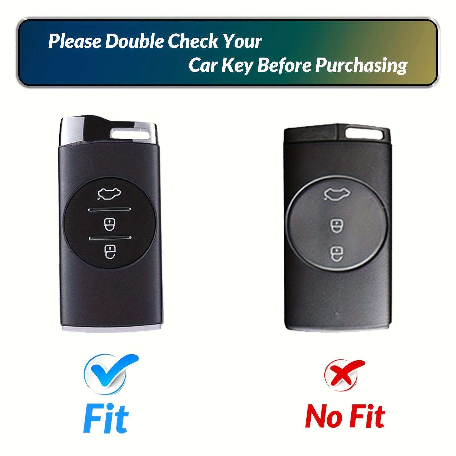 Universal Soft TPU Key Fob Cover With Keychain for Car Remote