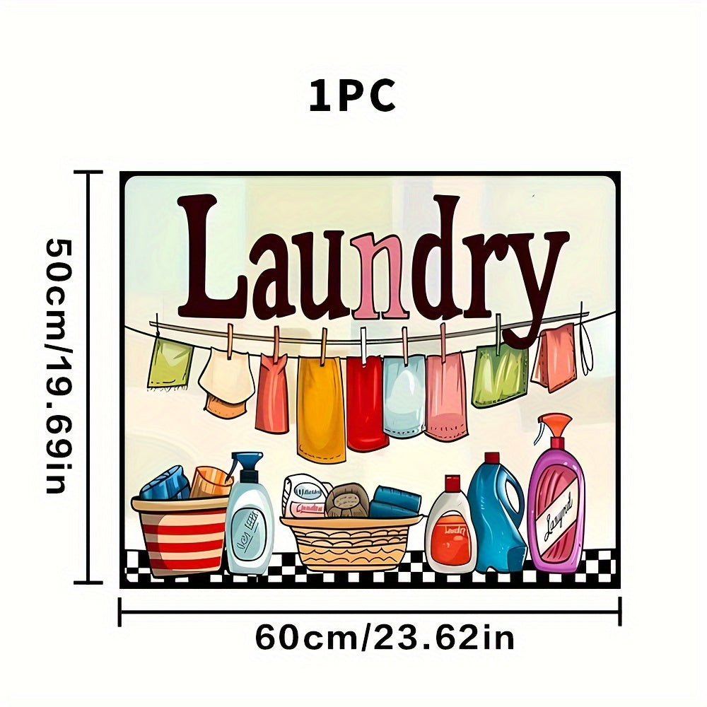 Waterproof Fast-Drying Laundry Room Countertop Drying Mat Polyester Cover Dust Prevention