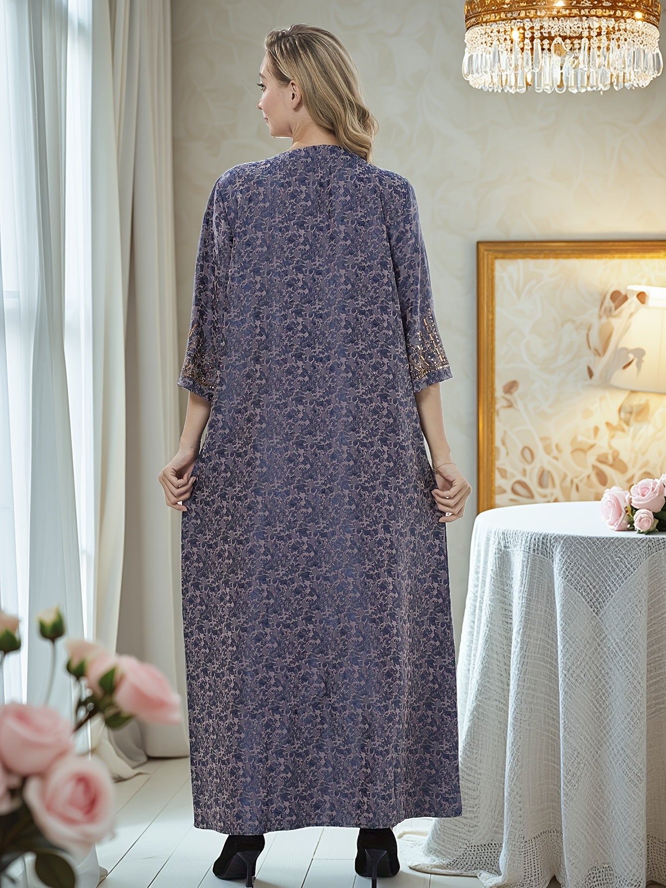 Plus o'lcham erkin fit turk kaftan kiyi nafas oladigan yengil uzun qolli kundalik