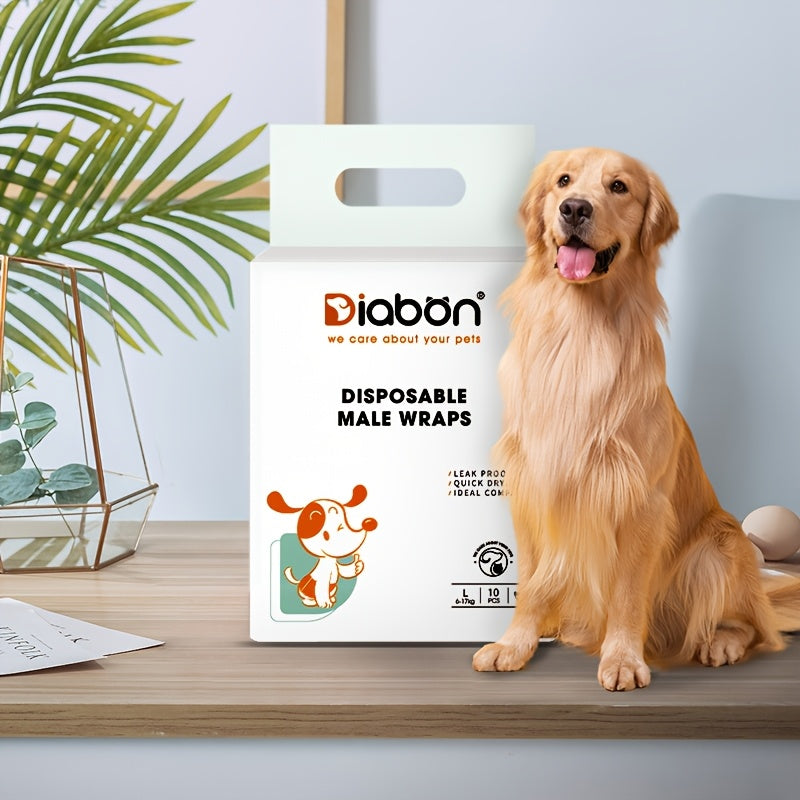 Dog Diapers Pack of 10 in Sizes S M L XL Polyester Safety and Physiological Pants