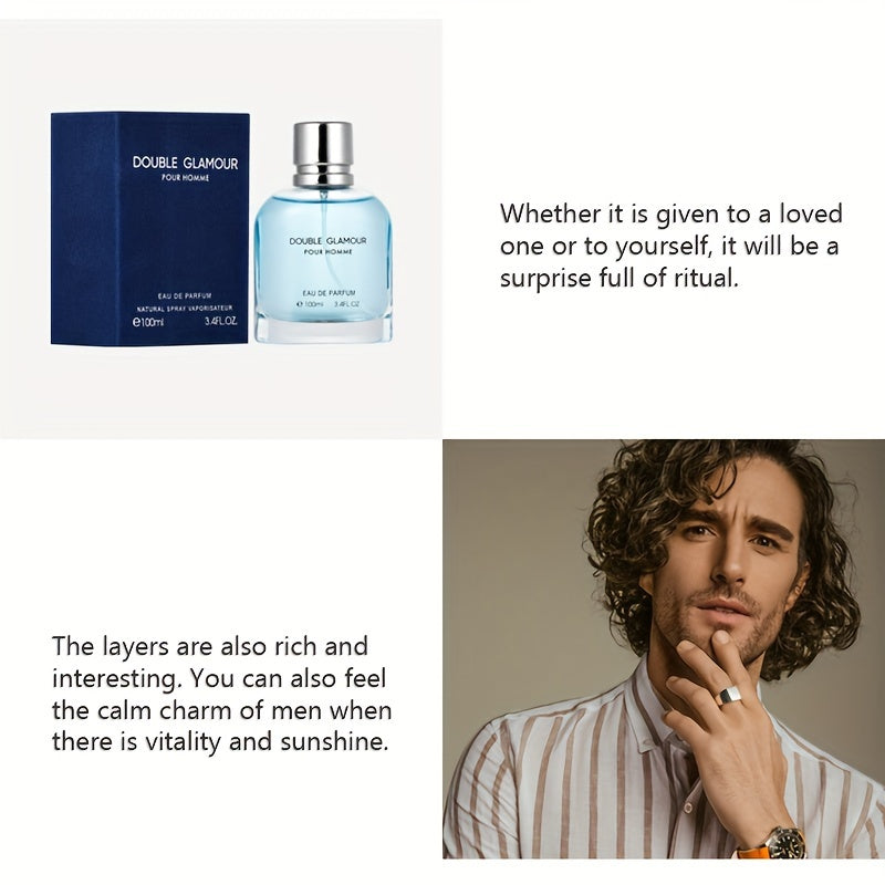 Мужской парфюм Eau De Parfum 3,4oz древесный цитрусовый пряный аромат для ежедневного ношения