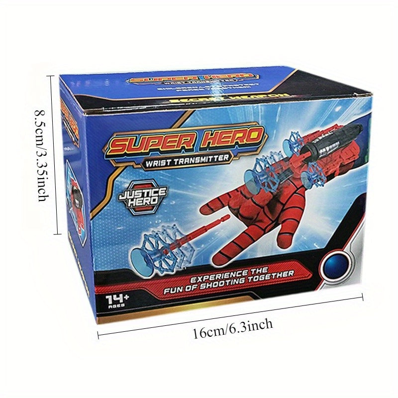 Toy Gun for Ages 3 and Up Spider Launcher with Web-Shooting and Suction Darts