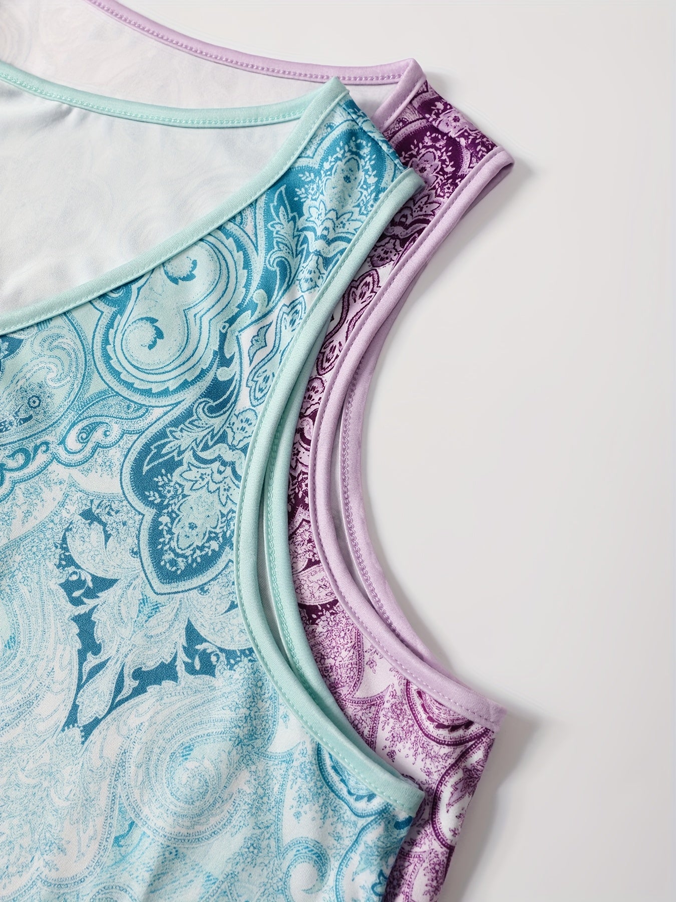 Women's Large Size V-Neck Vest and Sleep Skirt Two-Piece Set