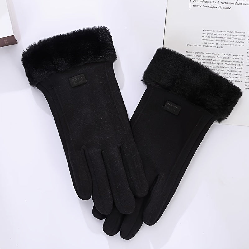 Women's Casual Gloves Polyester Windproof Water-Resistant Touchscreen Compatible