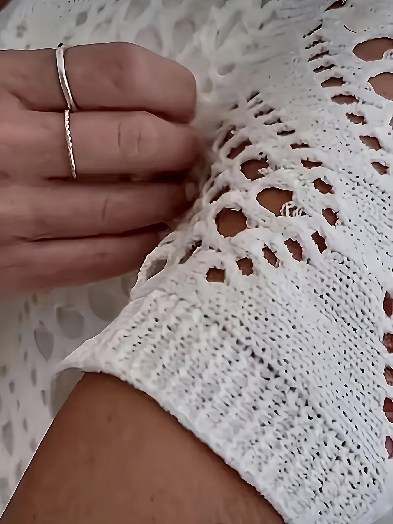 Plus Size Knitted V Neck Batwing Sleeve Top Casual Spring Summer Women's Clothing