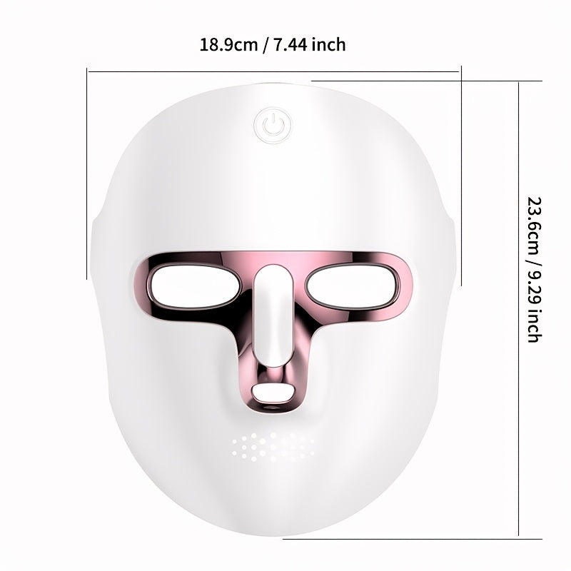 7-Color Yuz Go'zallik Maskasi Qurilmasi USB bilan qayta zaryadlanadigan portativ terini parvarish qilish uskunasi, Sevgililar kuni sovg'asi uchun