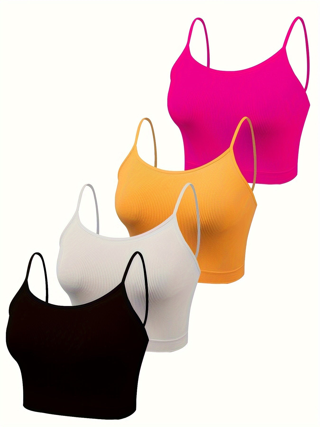 Seamless Camisole Tank Top for Women with No-Pad Design in Vibrant and Neutral Colors