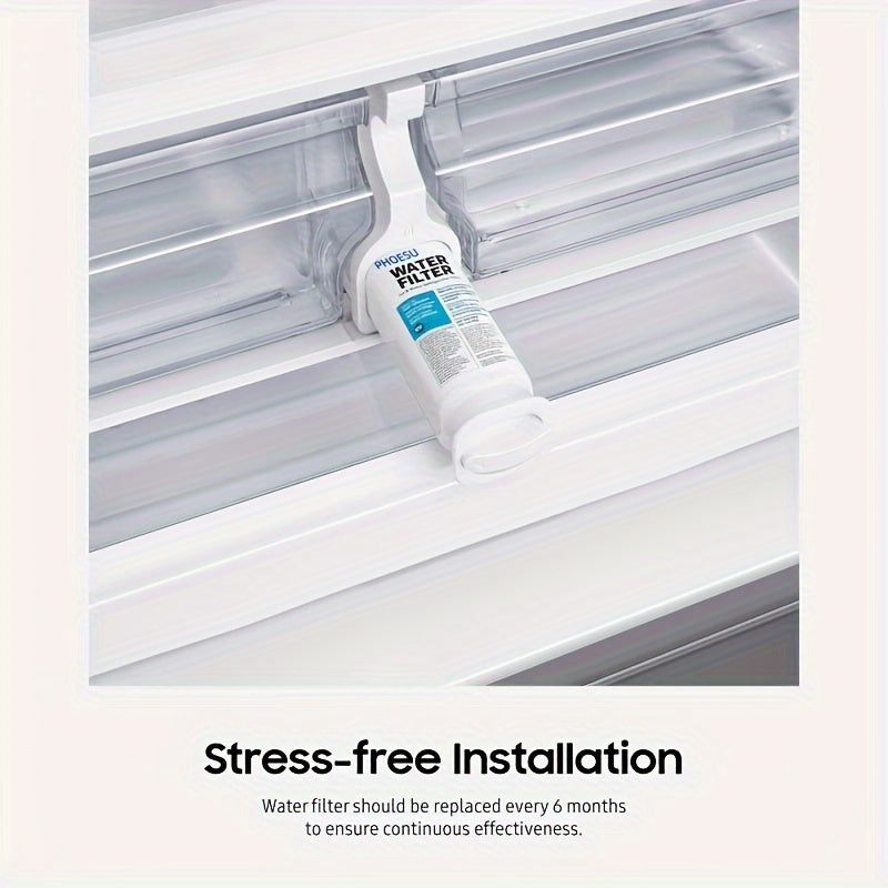 3-Pack Refrigerator Water Filters - Carbon Block, Removes 99% Contaminants