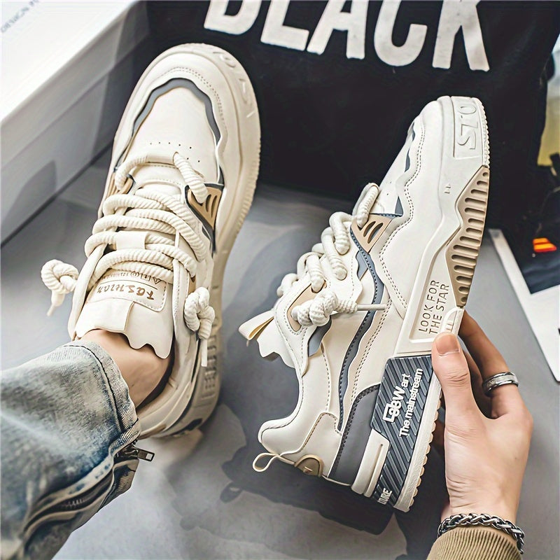 Casual Skate Shoes for Men and Women Low Top Breathable Fabric Sole Non-Slip Outsole