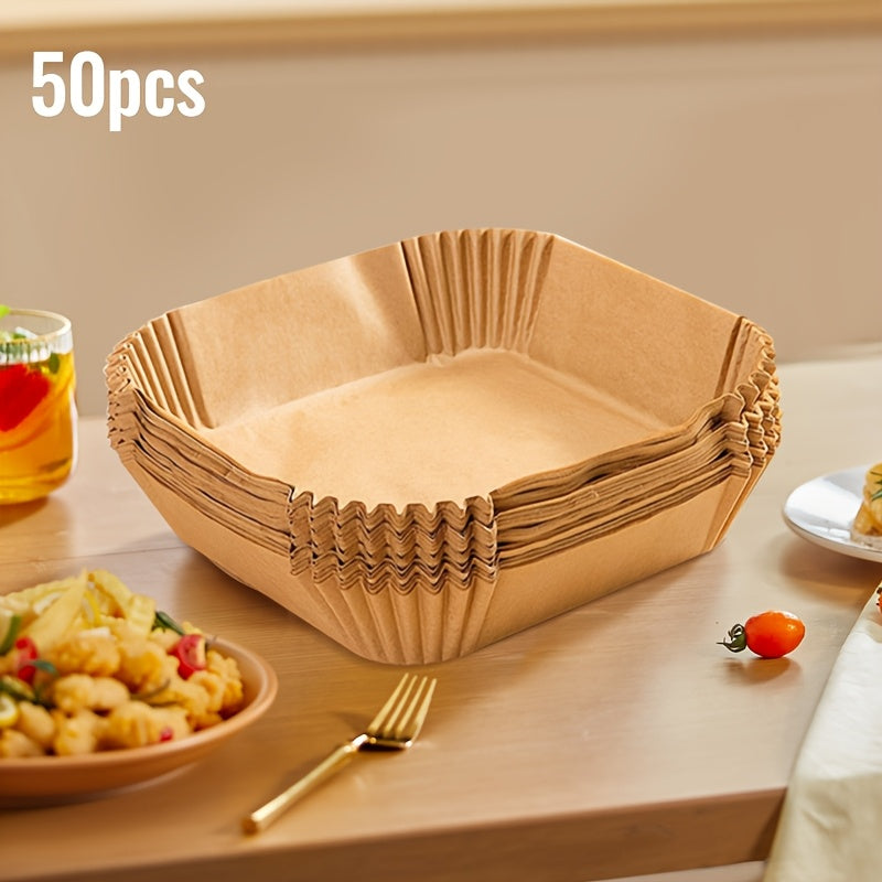 Silicone Oil Paper Mat for Air Fryer, Cake Demolding, Food-Grade Paper Cups Plates Bowls