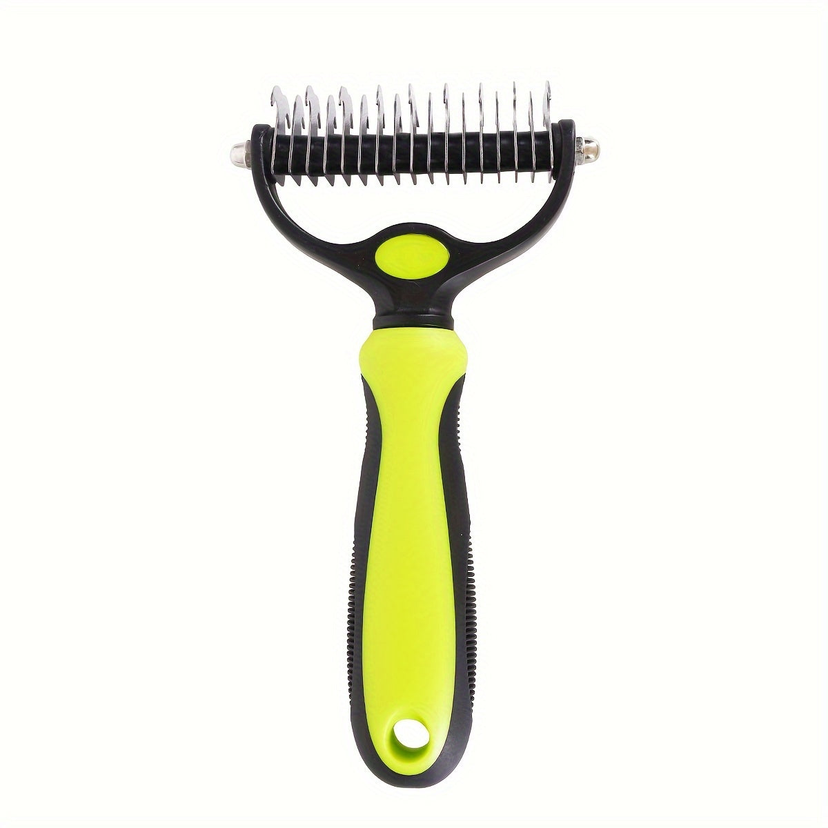 Dog Undercoat Hair Removal Comb Double-Sided Non-slip Slicker Brush for Grooming