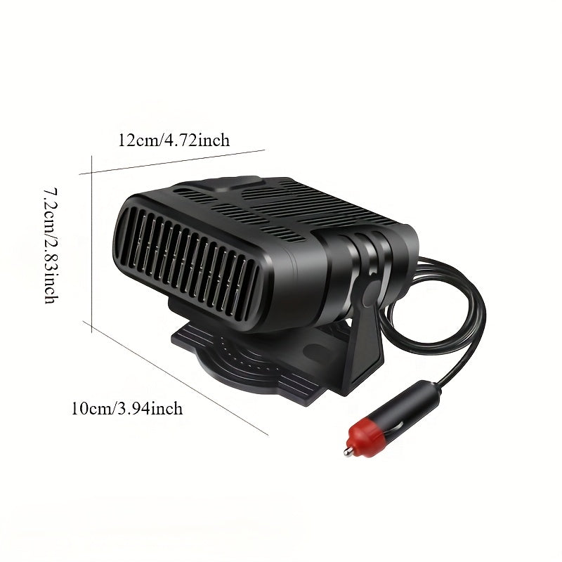 Portativ 12V Avtomobil isitgich ventilyatori ikki rejimli tez isitgich sovutish quritgich