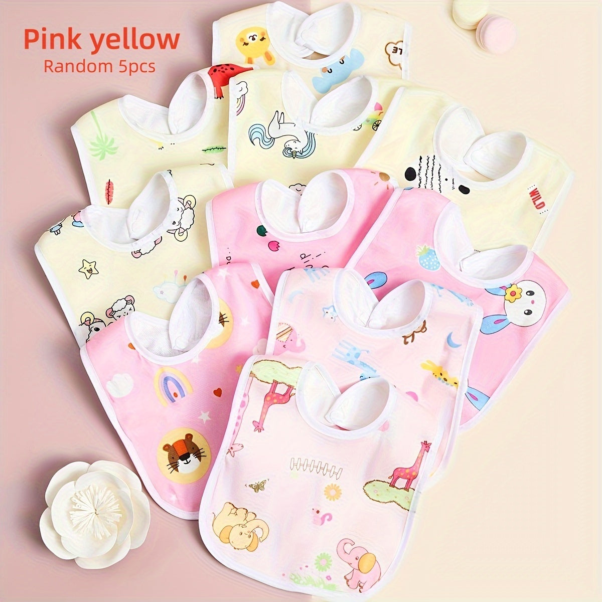 5 ta Kristal Velvet U-shakli suv o'tkazmaydigan bolalar badiylar to'plami, guruch cho'ntagi bilan