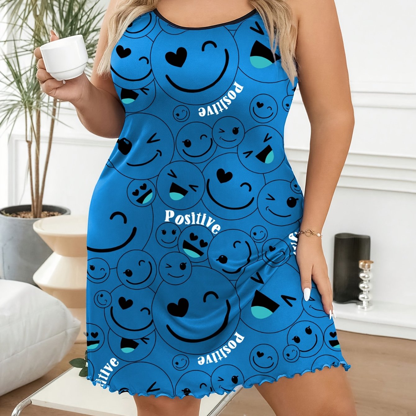 Women's Sleeveless Spaghetti Strap Byte Dress Polyester Casual Midi Sundress