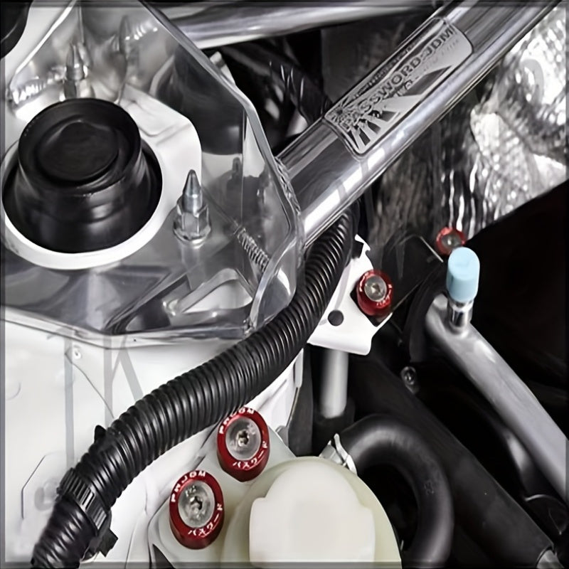 40 dona Alyuminiy M6x20 Avtomobil qopqog'i vintlari, ko'p rangli fastenerlar, avtomobilni modifikatsiya qilish uchun