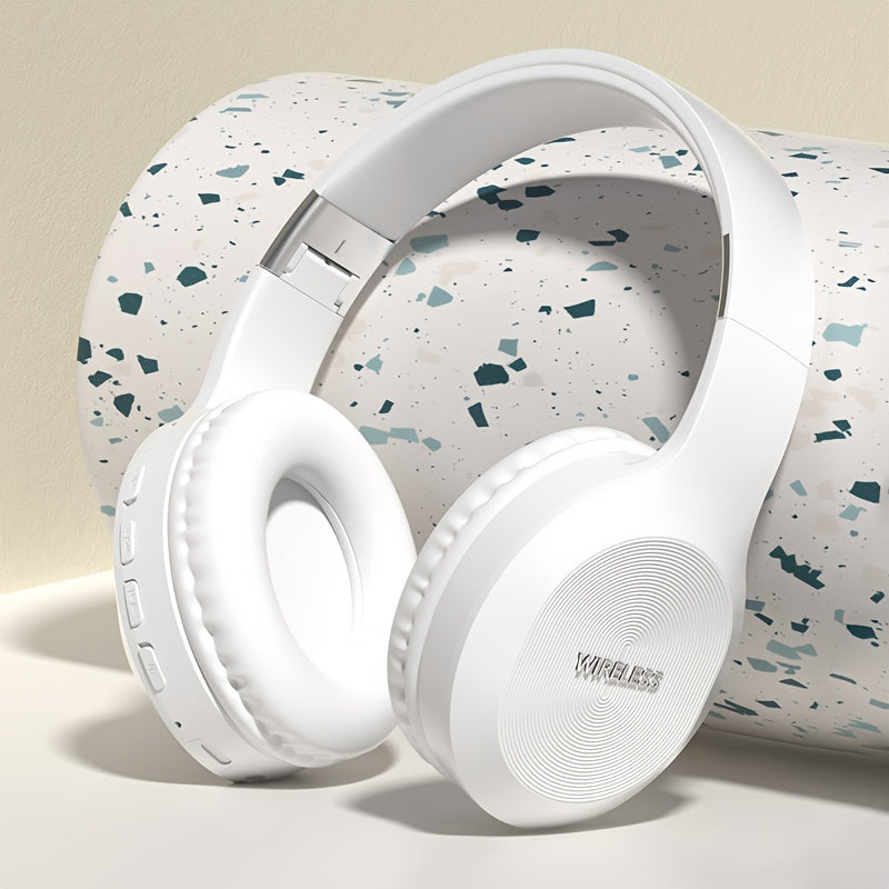 Auriculares deportivos inalámbricos sobre la oreja con sonido de alta fidelidad, control de volumen para tablets, PCs, televisores y teléfonos