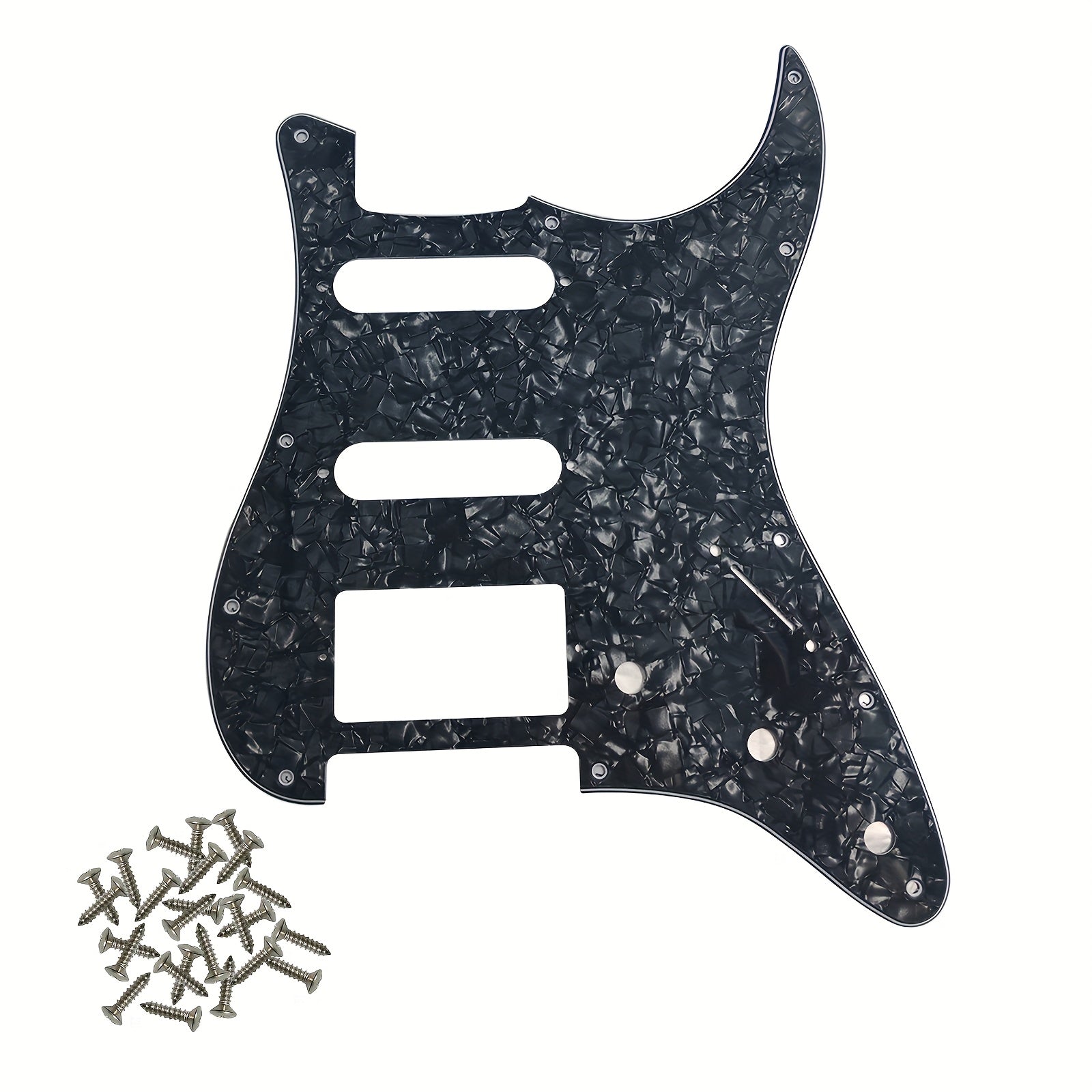 HSS 11-Hole Electric Guitar Pickguard for Standard FD ST Modern Style Guitars Black White Beige
