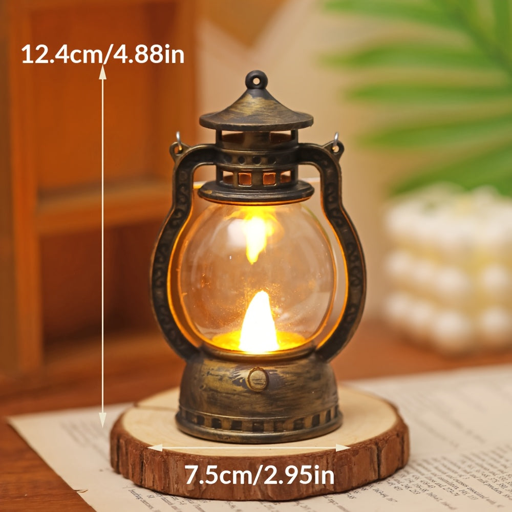 Mini LED Lantern with Battery Included for Decoration Bedroom Party Holiday Faux Candle Light