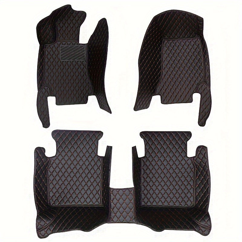 Car Floor Mat Luxury PU Leather Foot Pad for Atto 3 2022-2024 Auto Interior