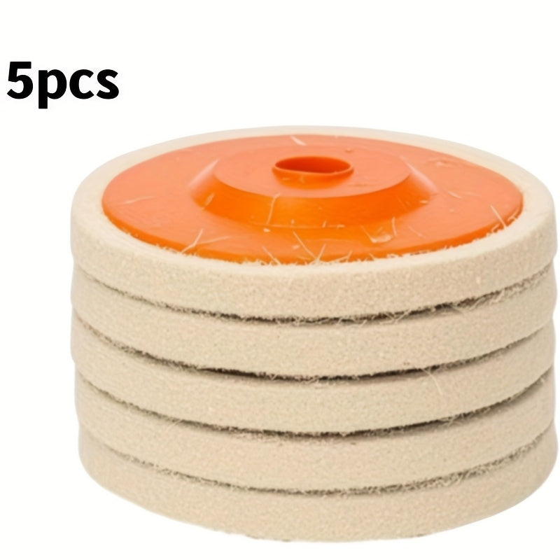 3pcs 10.16cm Metal Aluminum Stainless Steel Polishing Wheels for Jewelry and Crafts