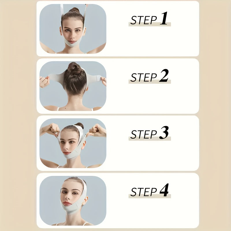 Adjustable V-Line Face Lifting Mask for Double Chin Reduction and Tightening Breathable Reusable