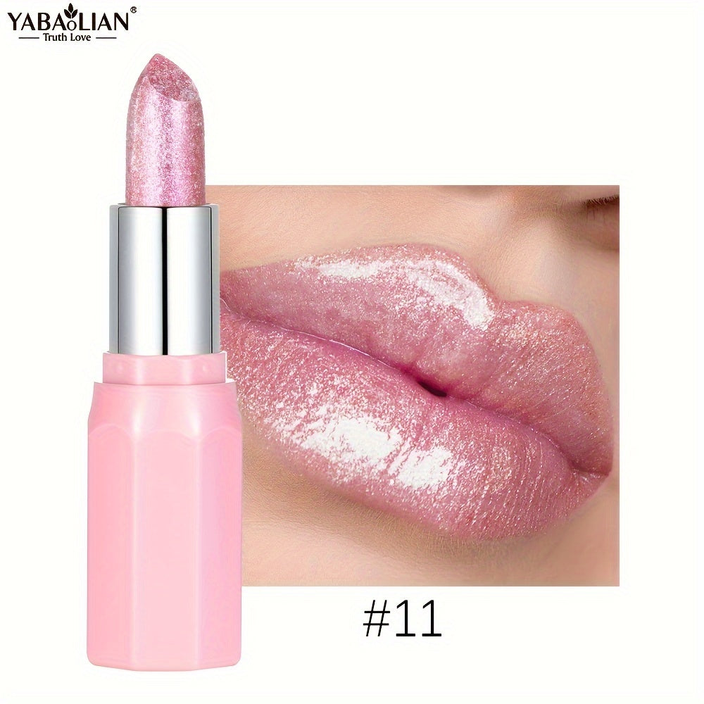 Блестящая шиммерная помада для губ, стойкая, водостойкая, оранжево-розовая, для вечеринок