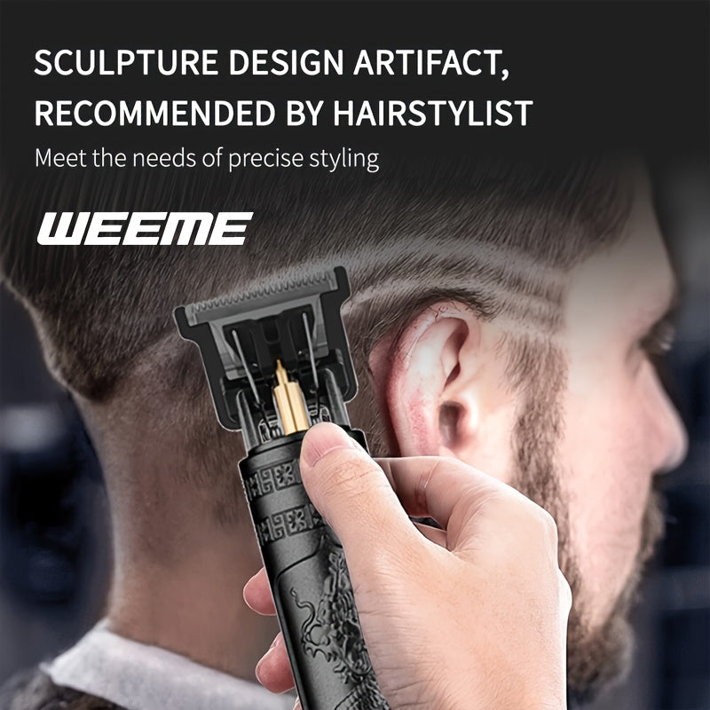 V-Vimika Elektrik Soch Qirqish Mashinasi Erkaklar Uchun, USB Qayta Zaryadlanadigan Simsiz Qirqish Mashinasi, Otalar Kuni, Yangi Yil, Sevgi Kuni, Shaxsiy Foydalanish yoki Soch Qirqish Do'koni Uchun Ideal.