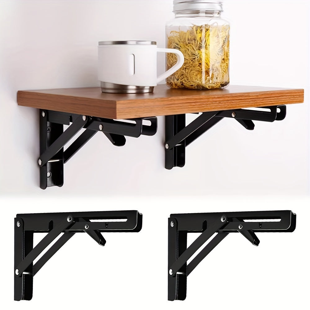 Naychali po'latdan yasalgan, bir nechta o'lchov variantlari bilan jihozlangan, og'ir yuk ko'taruvchi 2 dona egiluvchan dizayn, joyni tejash uchun DIY loyihalari. Qavatda o'rnatiladigan qo'llab-quvvatlash bracketi suzuvchi javonlar uchun.